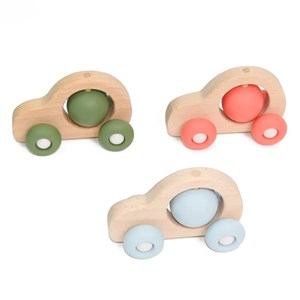 Bolide bois et silicone, bleu