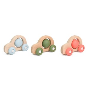 Bolide bois et silicone, bleu