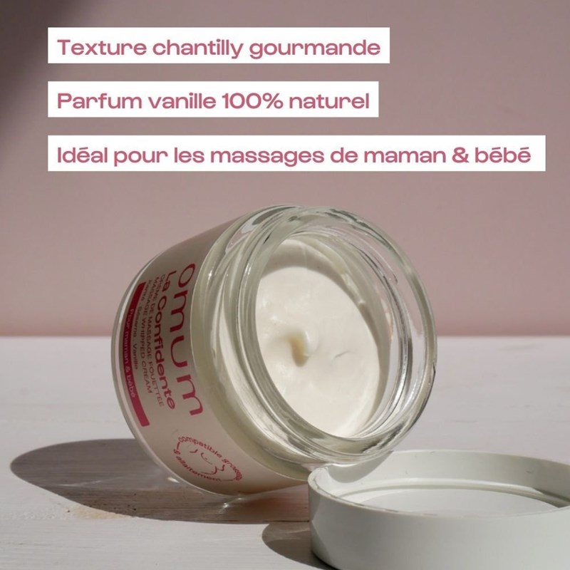 Crème de massage chantilly maman et bébé (Omum) - Image 1