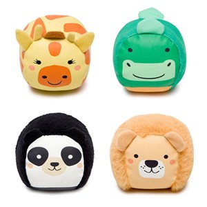 Set de 4 balles doudous jungle