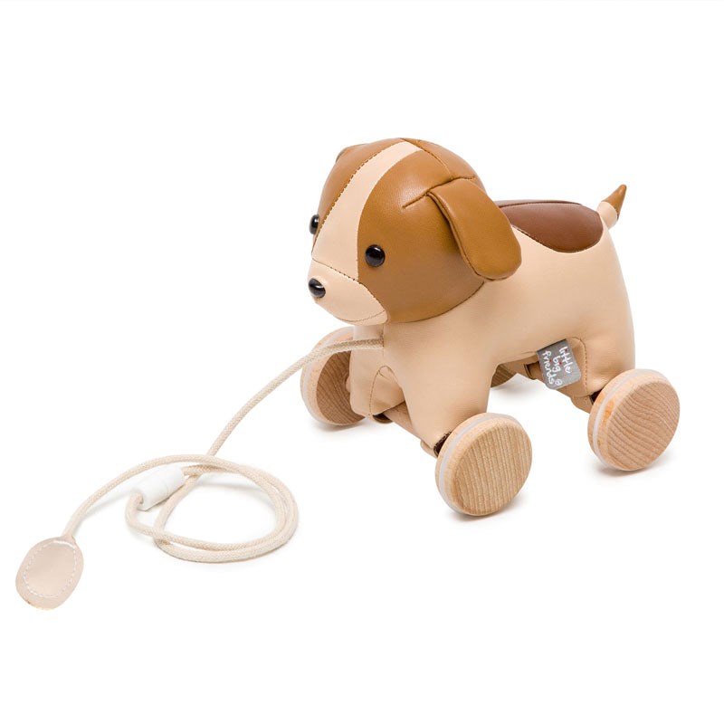 Jouet à tirer, adrien le chien