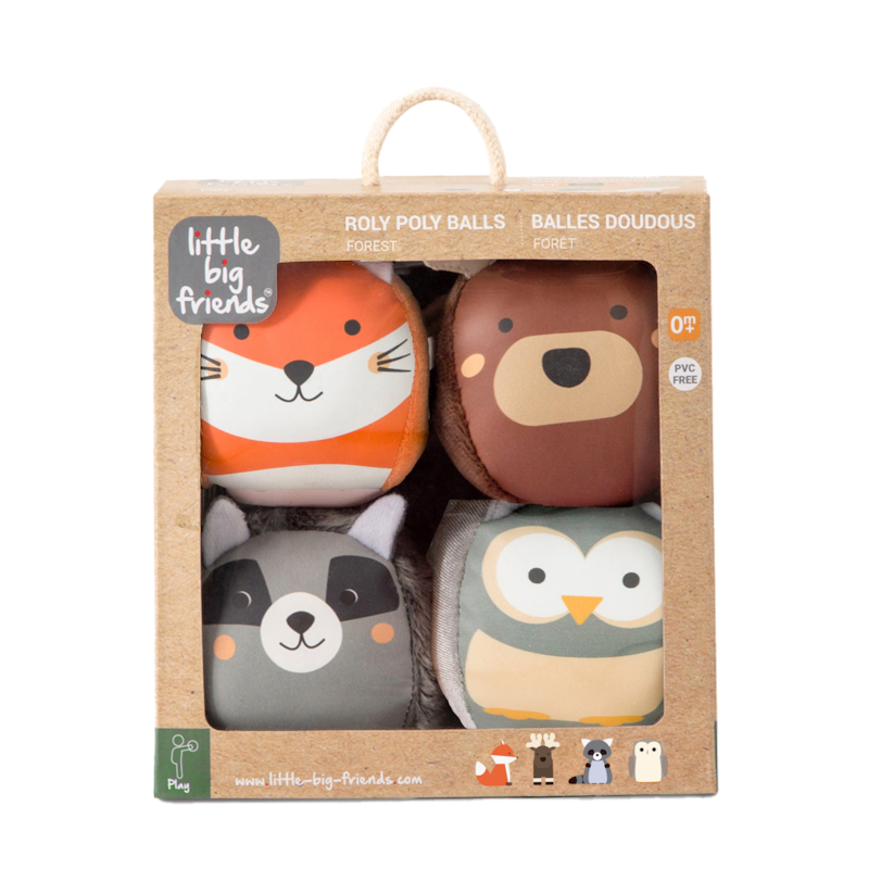 Set de 4 balles doudous forêt (Little Big Friends) - Image 2
