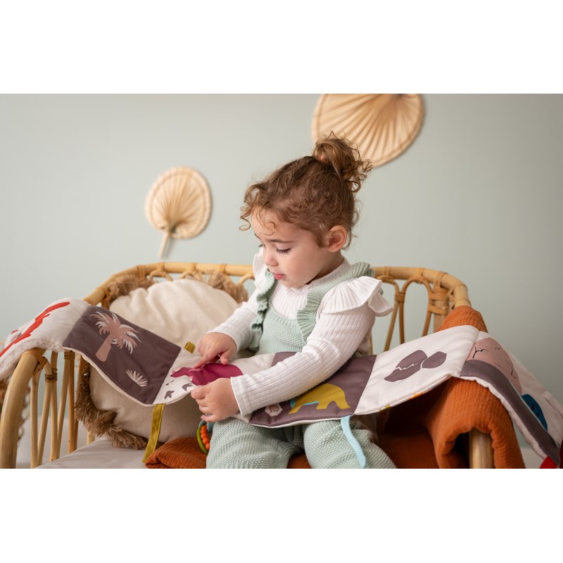 Livre d'éveil 2 en 1 amis dinos