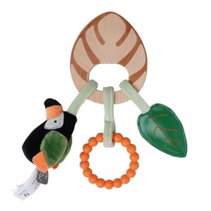 Hochet en bois jungle