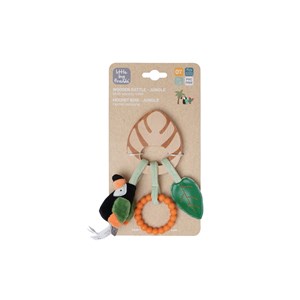 Hochet en bois jungle