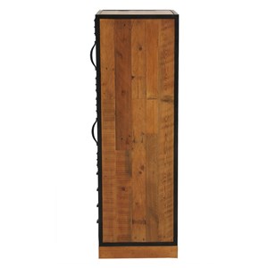 Meuble de rangement 3 portes bois marron