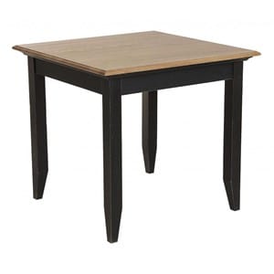 Table carrée 4 personnes bois noir -