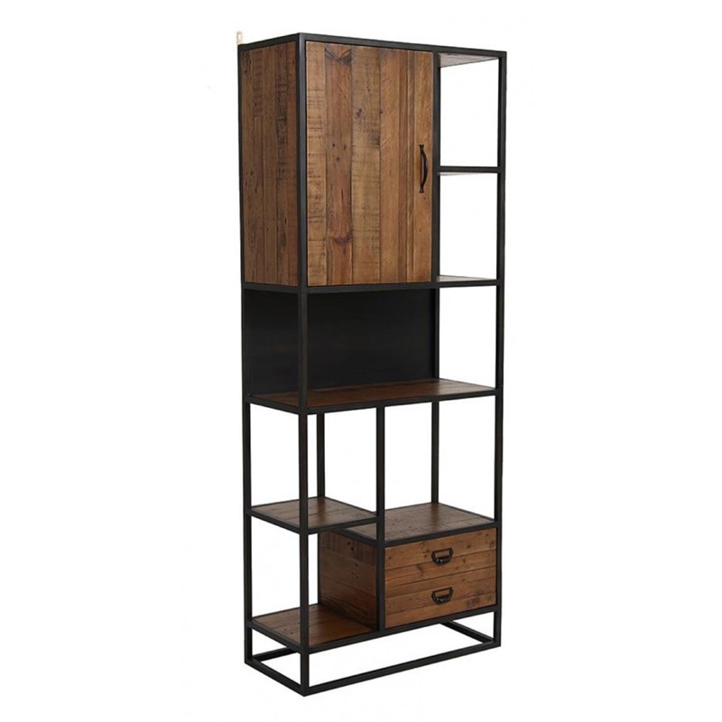 Etagère haute mdf marron - manufacture