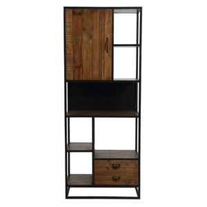 Etagère haute bois marron - manufacture