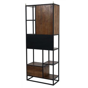 Etagère haute bois marron - manufacture