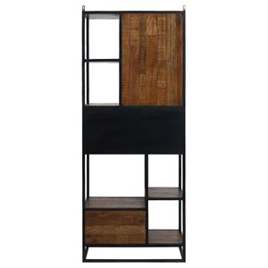 Etagère haute bois marron - manufacture