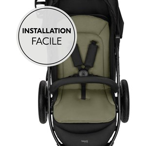 Revêtement de siège poussette olive