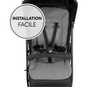 Revêtement de siège poussette charbon