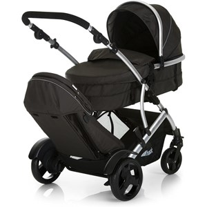 Poussette double duett 2 - noir