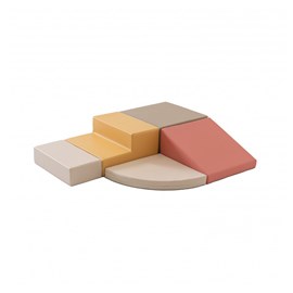 Ensemble blocs couleur terracotta