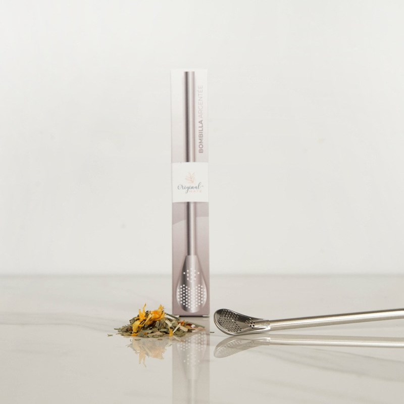 Bombilla argenté-paille filtrante à maté