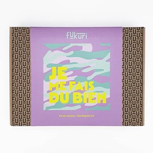 Kit canevas - je me fais du bien - carré