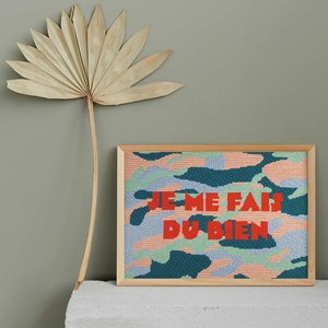 Kit canevas - je me fais du bien - grand
