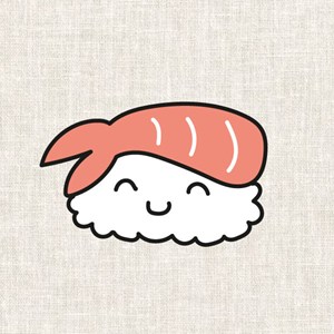 Kit broderie - nippon sushi crevette