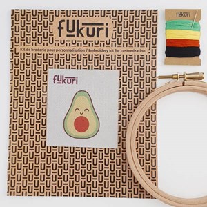 Kit broderie - avocat kawaii