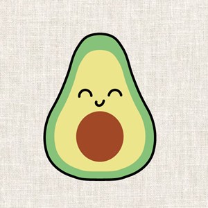 Kit broderie - avocat kawaii