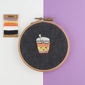 Kit broderie - bubble tea kawaii