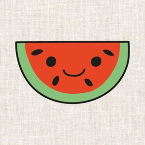 Kit broderie - pastèque kawaii