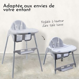 Chaise haute bébé - blanc