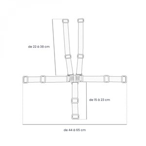 Harnais de sécurité - chaise haute