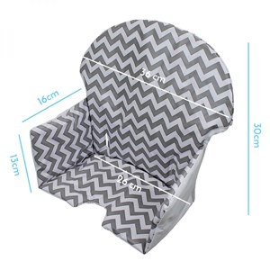 Housse d'assise bi-colore - chaise haute