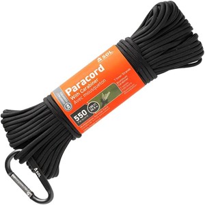 Paracorde 550 30 mètres sol paracord 100 feet avec mousqueton