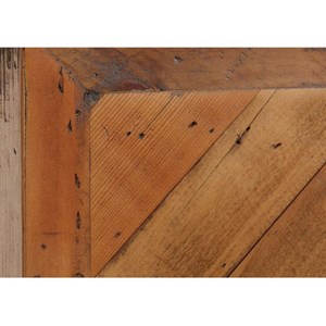 Table basse ovale bois marron -