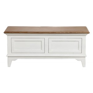 Meuble d'entrée module bas bois blanc -