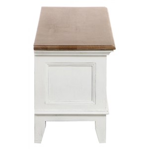 Meuble d'entrée module bas bois blanc -