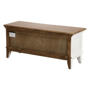 Meuble d'entrée module bas bois blanc -