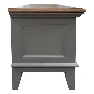 Meuble d'entrée module bas bois gris -