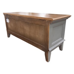 Meuble d'entrée module bas bois gris -