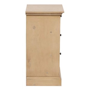 Table de chevet 3 tiroirs bois marron -