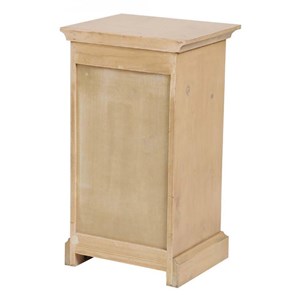 Table de chevet 3 tiroirs bois marron -