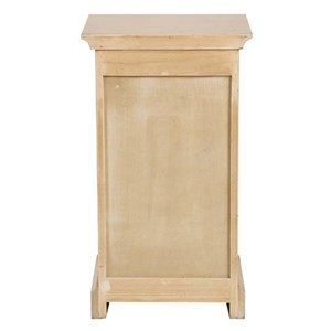 Table de chevet 3 tiroirs bois marron -