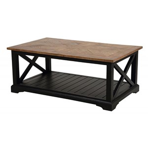 Table basse mdf marron - vénitiennes