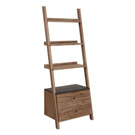 Bibliothèque étagère échelle bois gris -