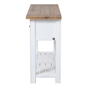 Console 3 tiroirs bois blanc - rivages