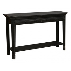 Console 3 tiroirs bois noir - bruges