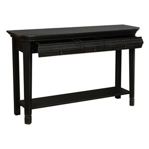 Console 3 tiroirs mdf noir - bruges