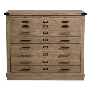 Commode 4 tiroirs bois beige -