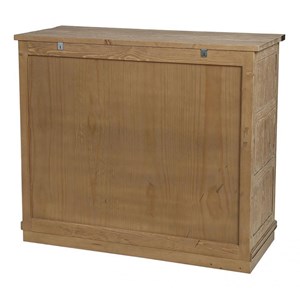 Commode 4 tiroirs bois beige -