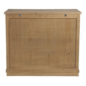 Commode 4 tiroirs bois beige -