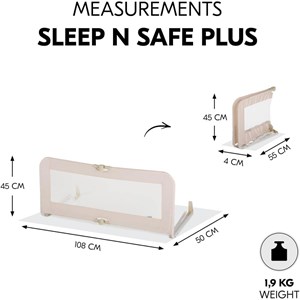 Barrière de lit sleep n safe plus beige