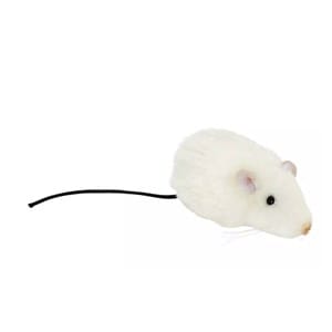 Peluche souris blanche 9 cm - hansa